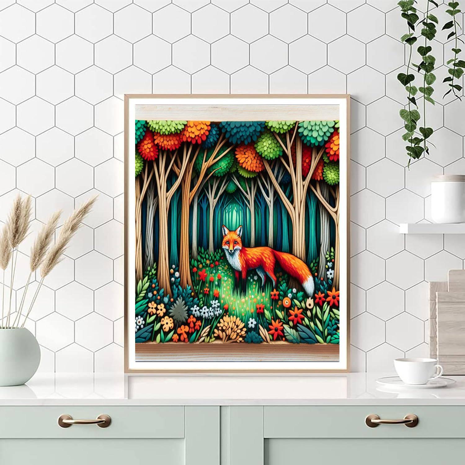 Fox's Woodland Adventure Painting By Numbers Kit