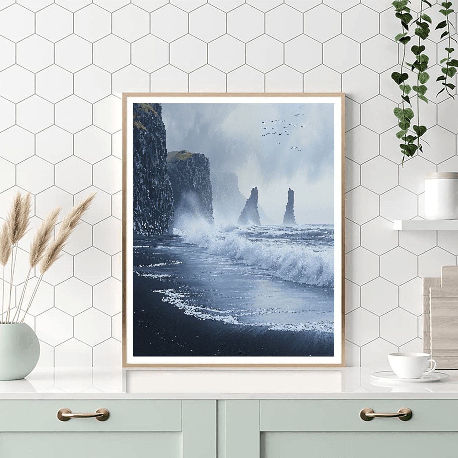 Vik Black Sand Beach - Iceland Paint By Numbers Kits
