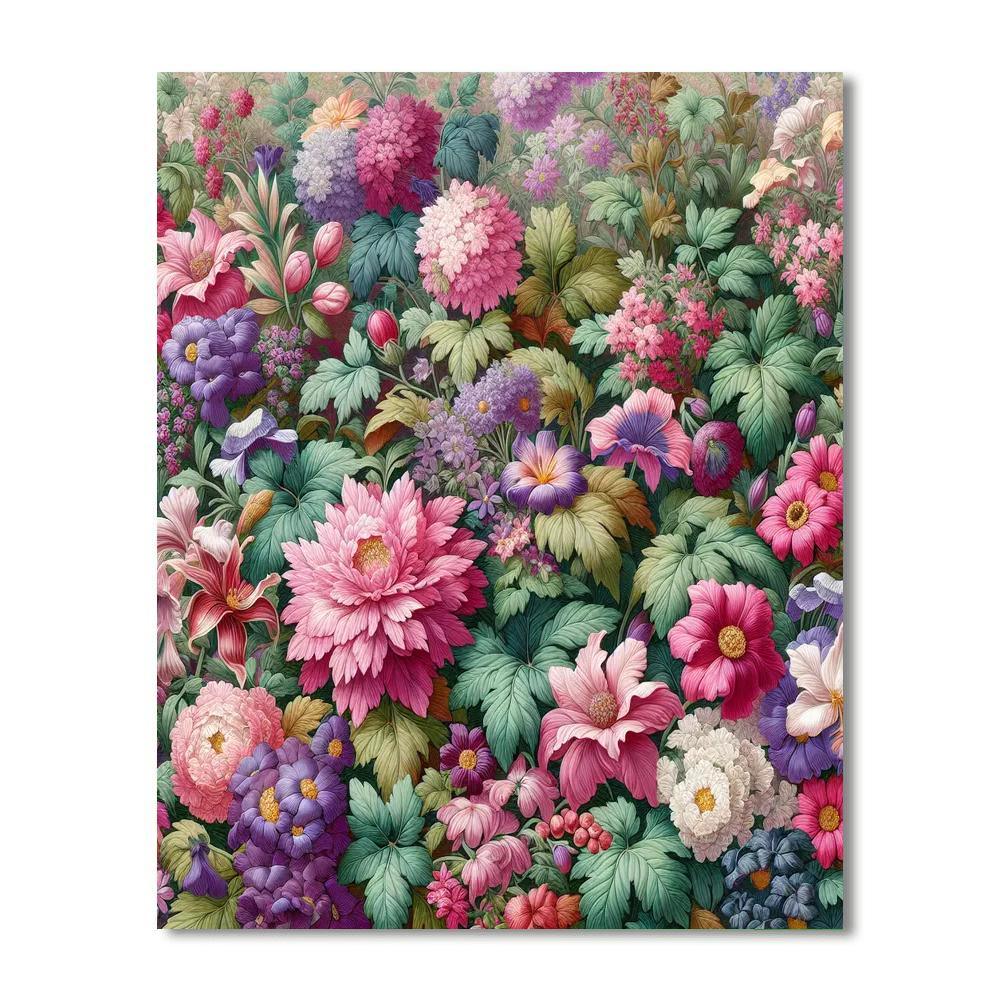Enchanted Floral Tapestry Paint By Numbers