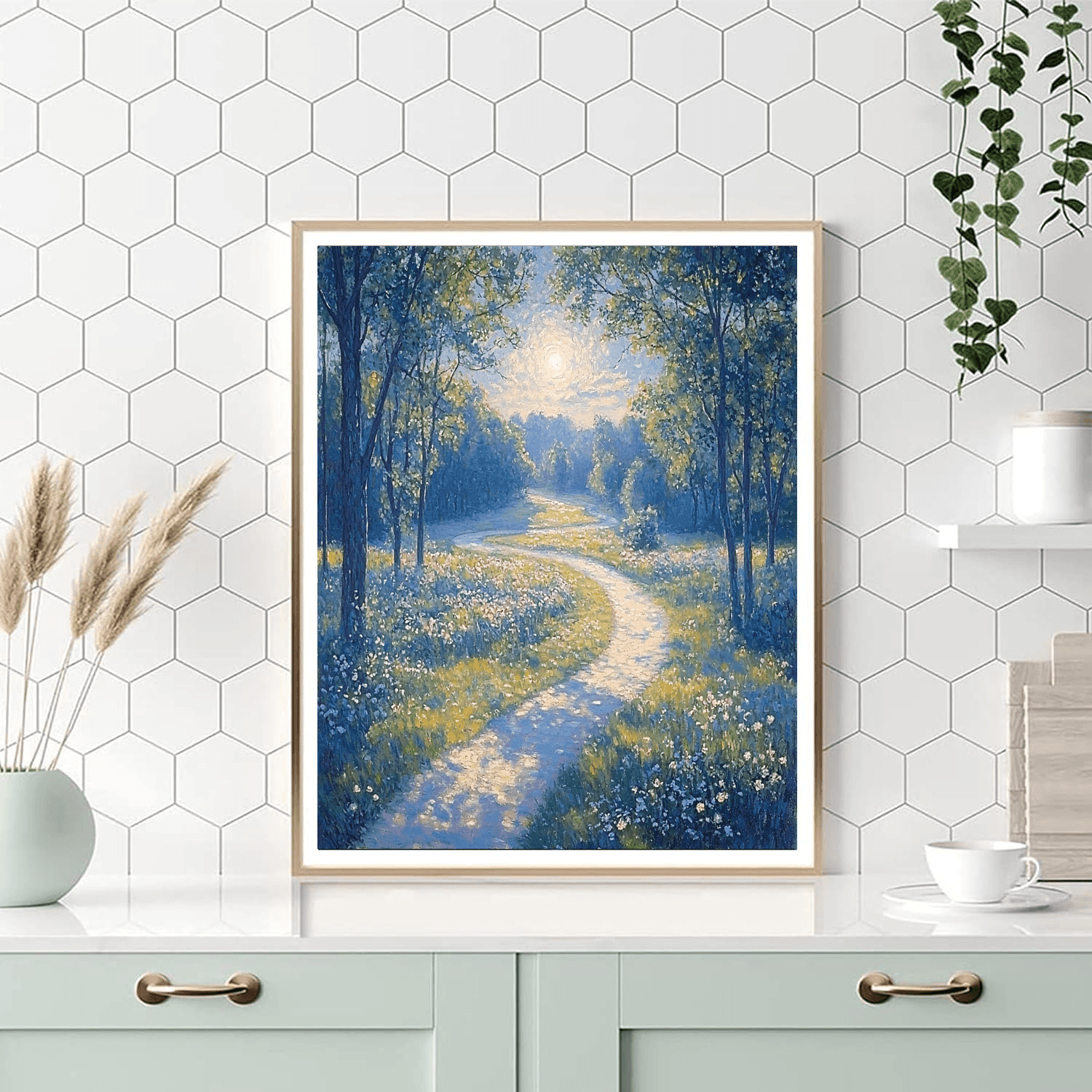 Claude Monet Inspired The Forest Path  Paint By Color