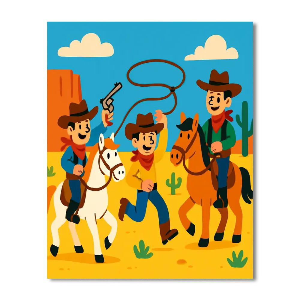 Adventurous Wild West Quest DIY Paint By Numbers