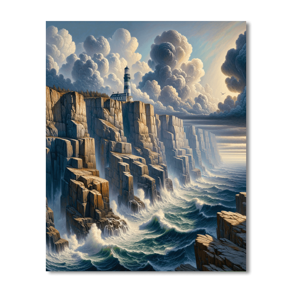 Nautical Lighthouse Beacon Painting By Numbers Kit