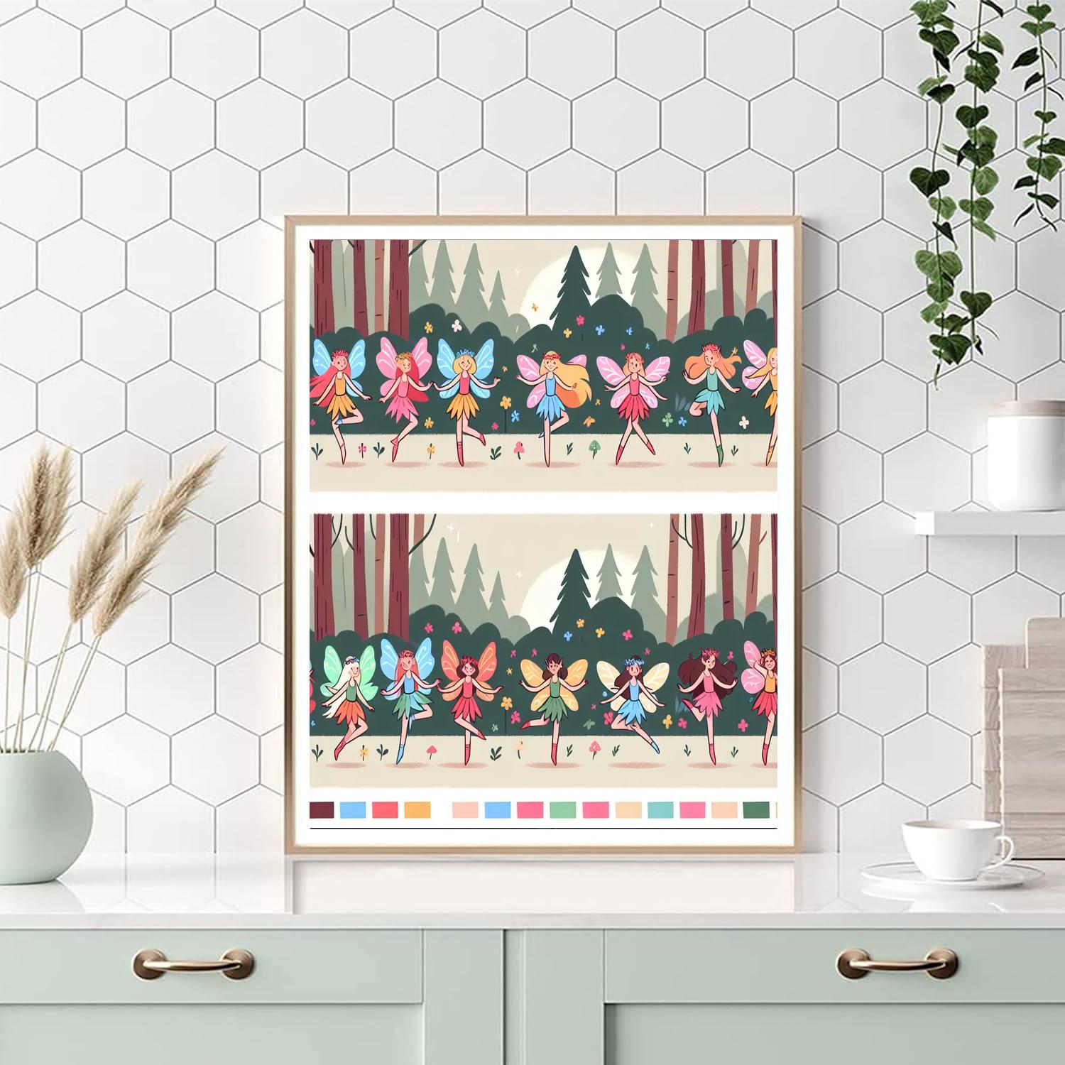 Festive Fairy Frolic Painting By Numbers Kit