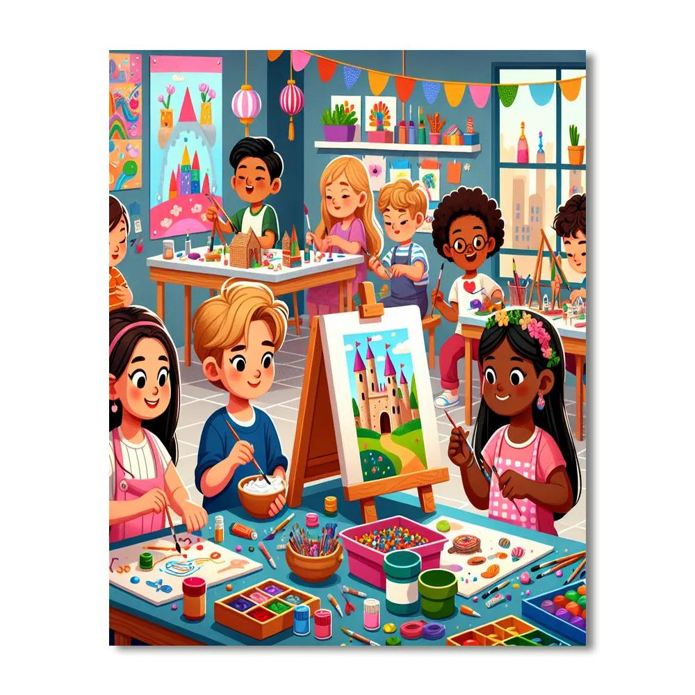 Creative Crafters Number Painting