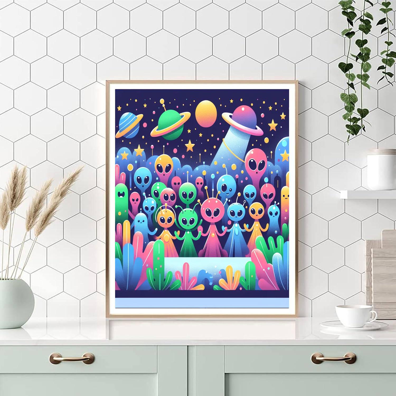 Galactic Garden Gala Paint By Color