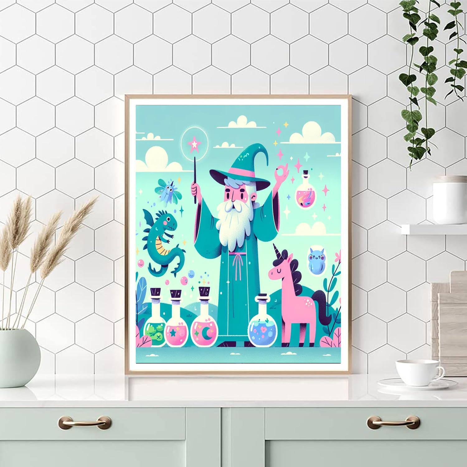 Magical Wizards Paint By Numbers Kits