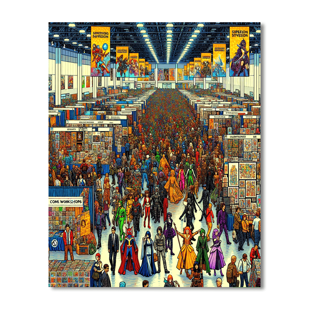 San Diego Comic-con - Usa Number Painting