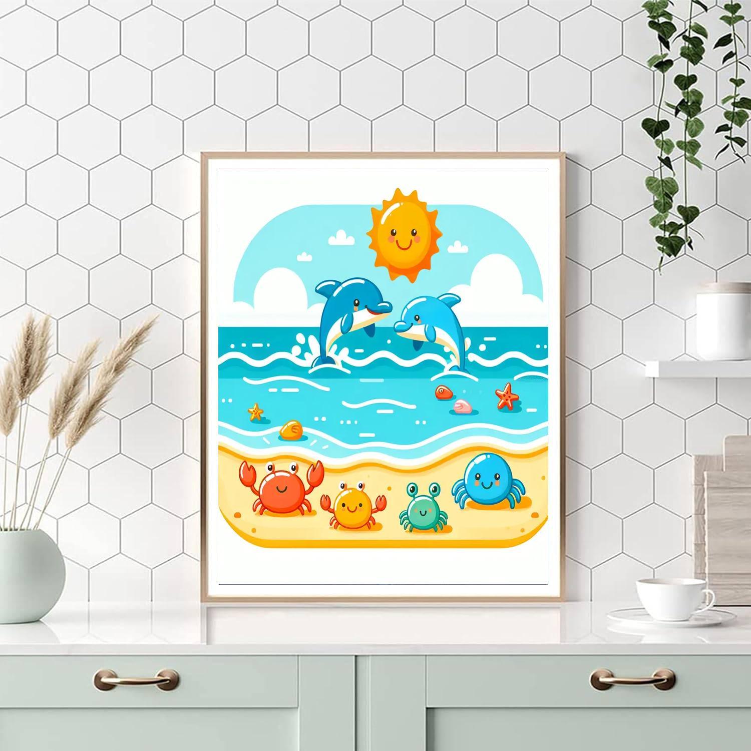Seaside Splash Paint By Numbers