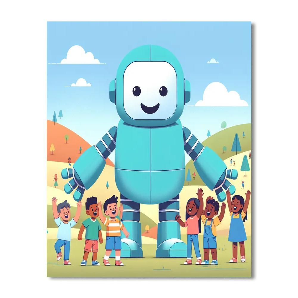 Gigantic Robot Challenge Paint By Color