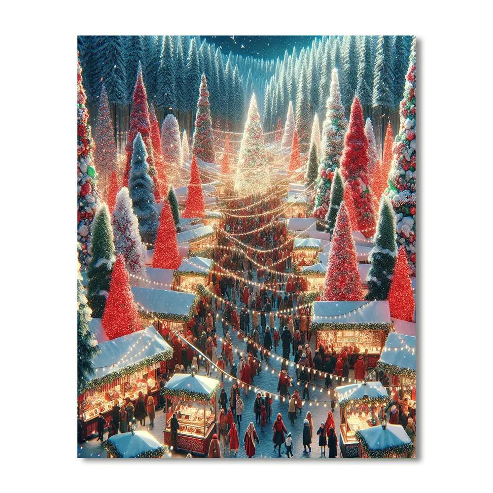 Merry Winter Festivities Paint By Number