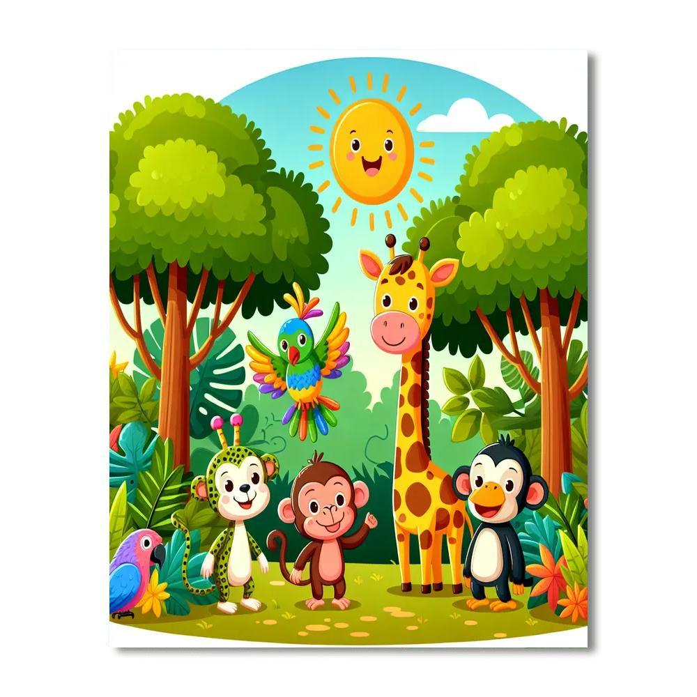 Jolly Jungle Party Paint By Number