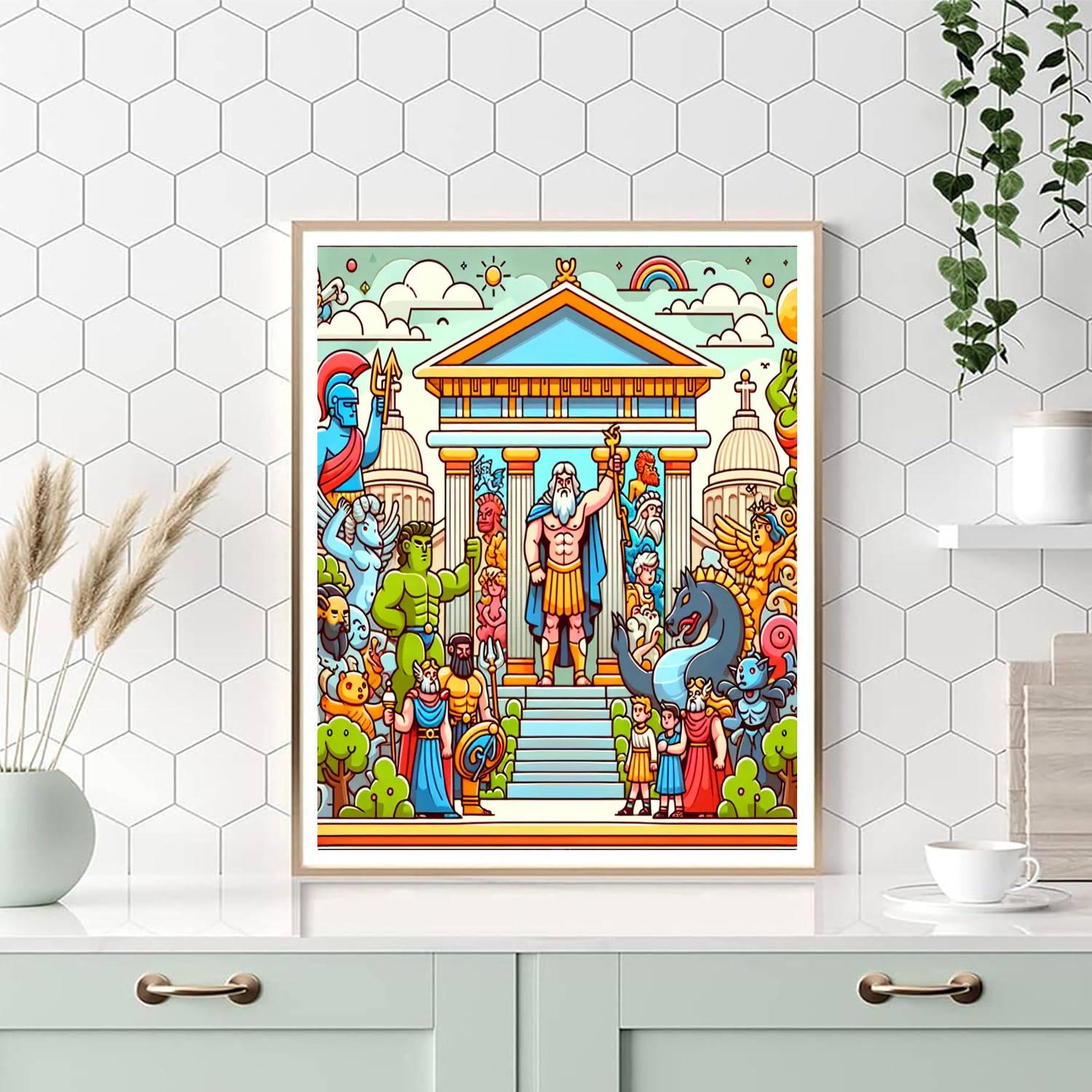Ancient Greece Quest Paint By Numbers