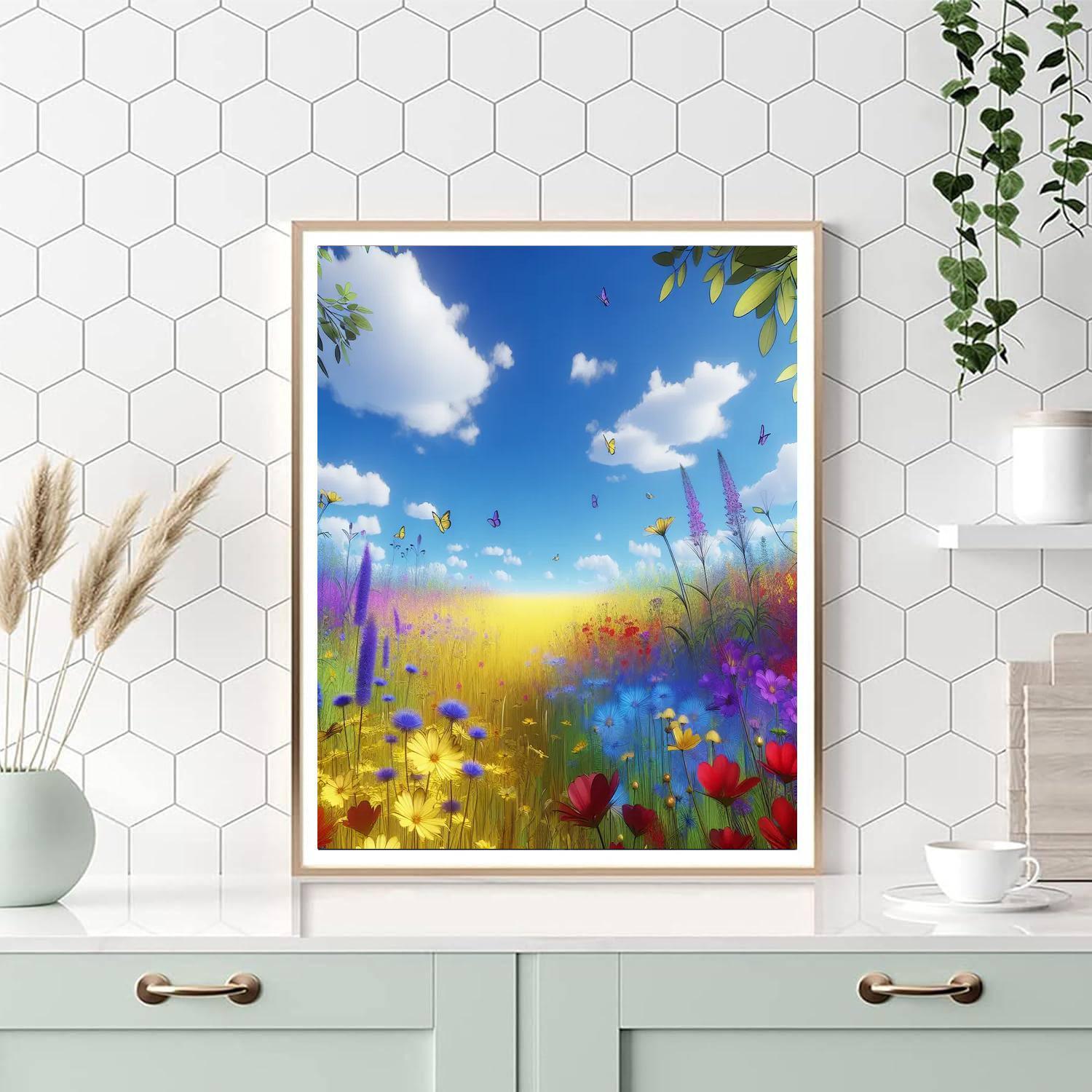 Charming Meadow Blooms Paint By Numbers