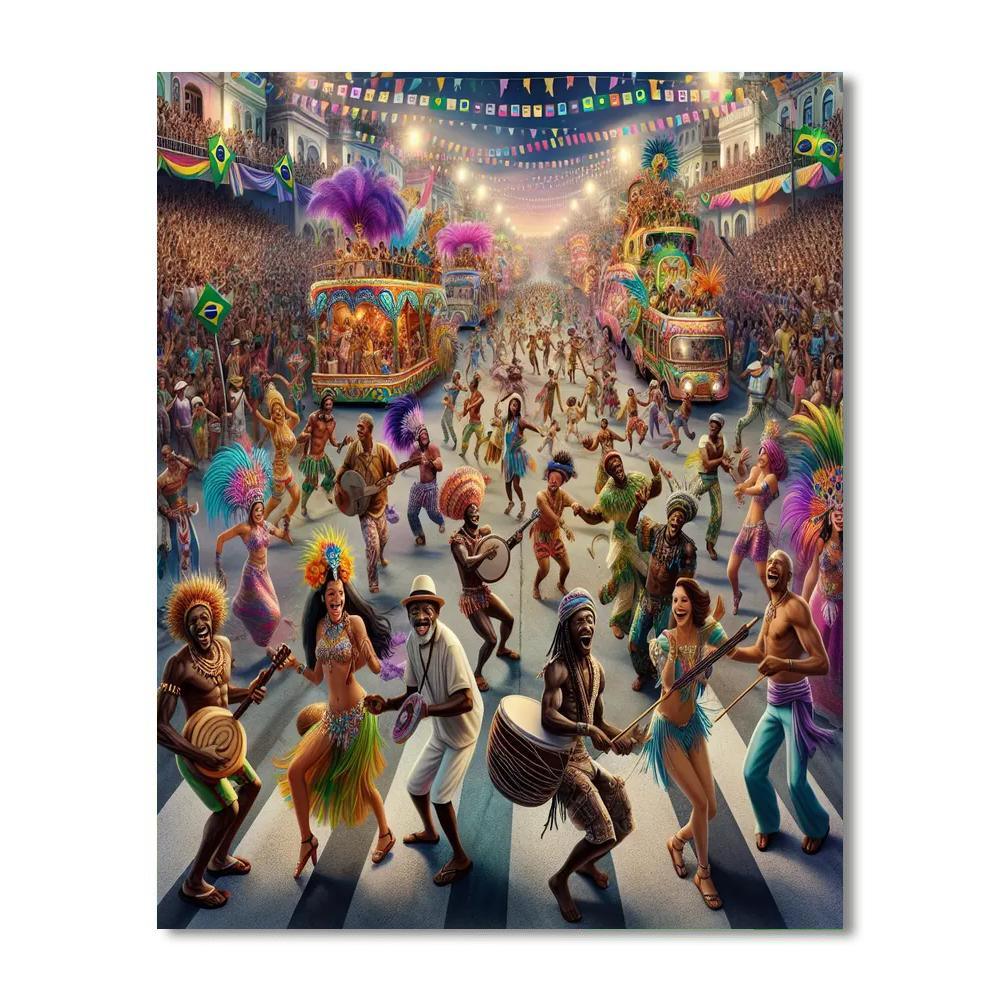 Carnival Of Salvador - Bahia, Brazil Paint By Number