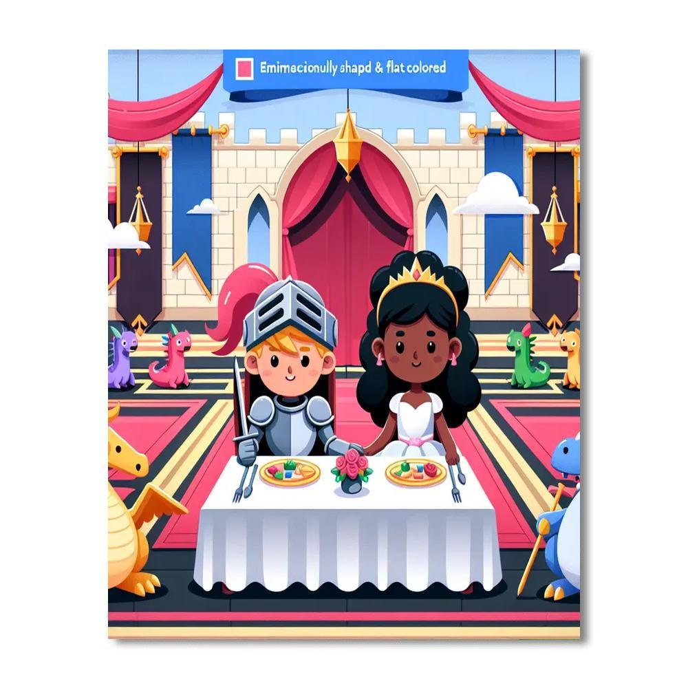 Enchanted Castle Banquet Paint By Color