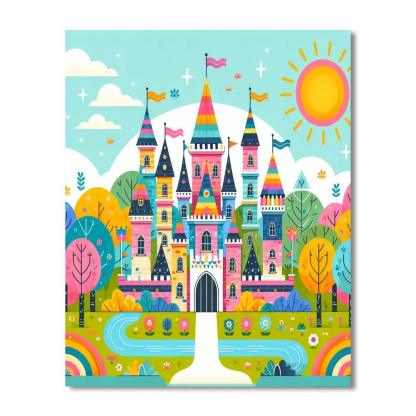 Charming Royal Castle Paint By Number