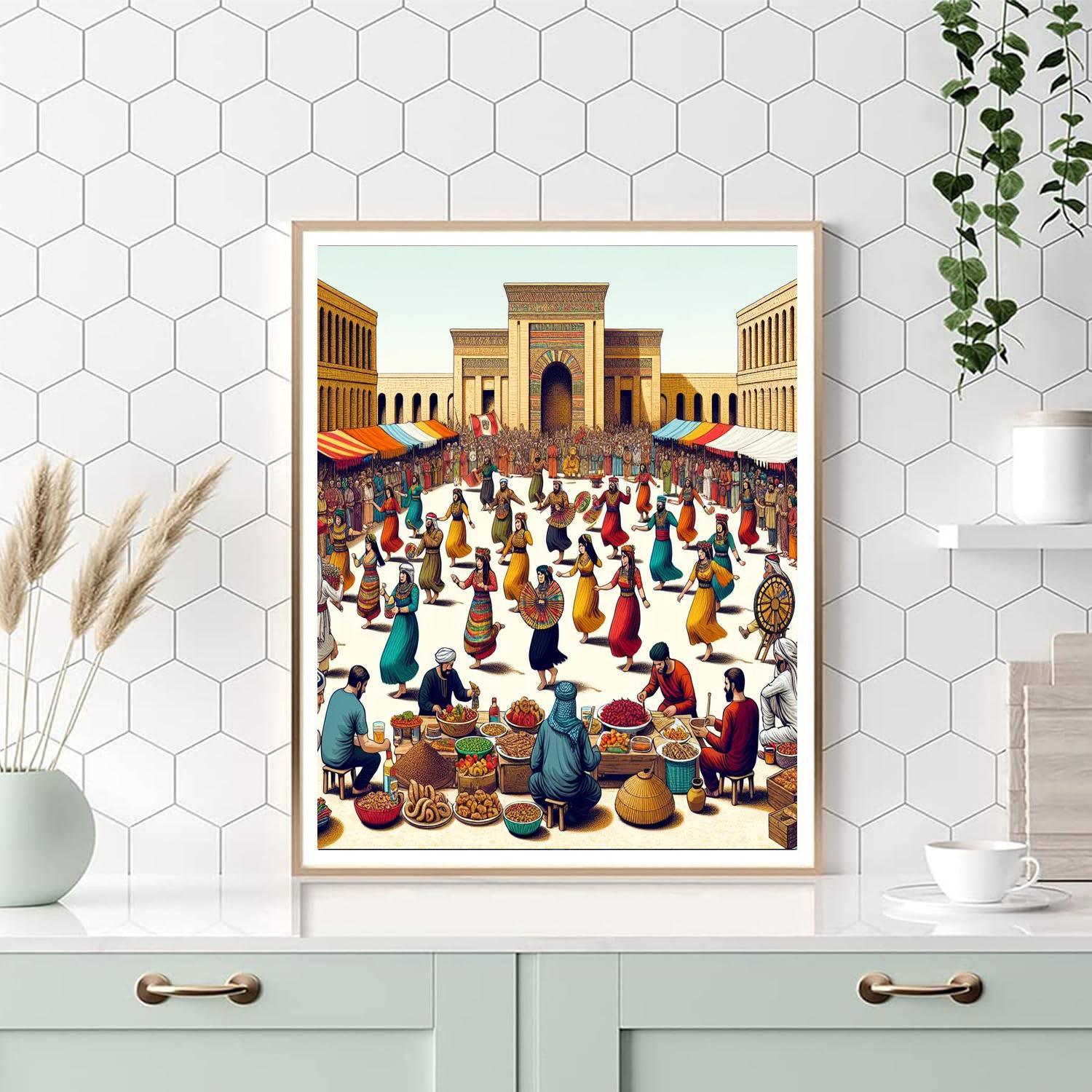 Kingdom Of Ashur Festival DIY Paint By Numbers