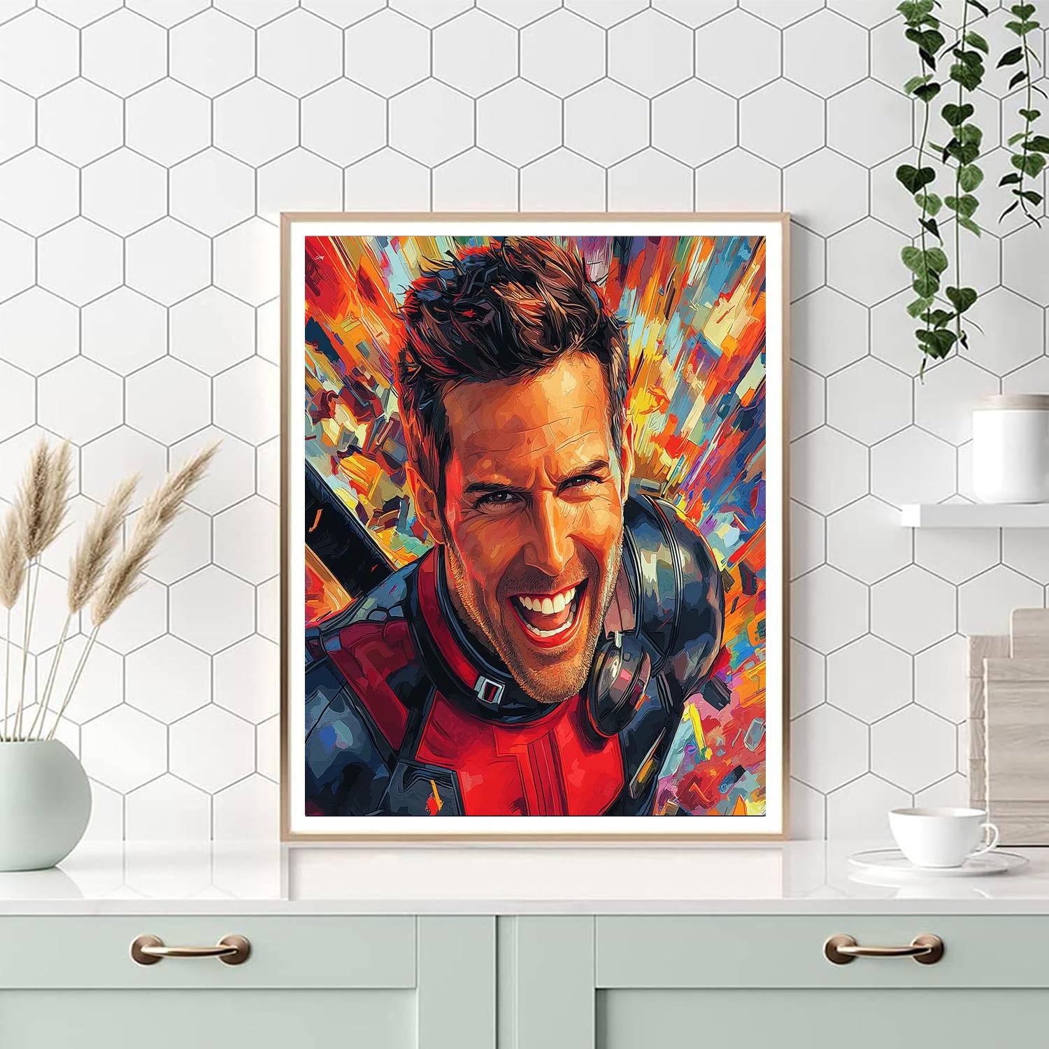 Ryan Reynolds: The Witty Charisma Of Deadpool Painting Number Kit