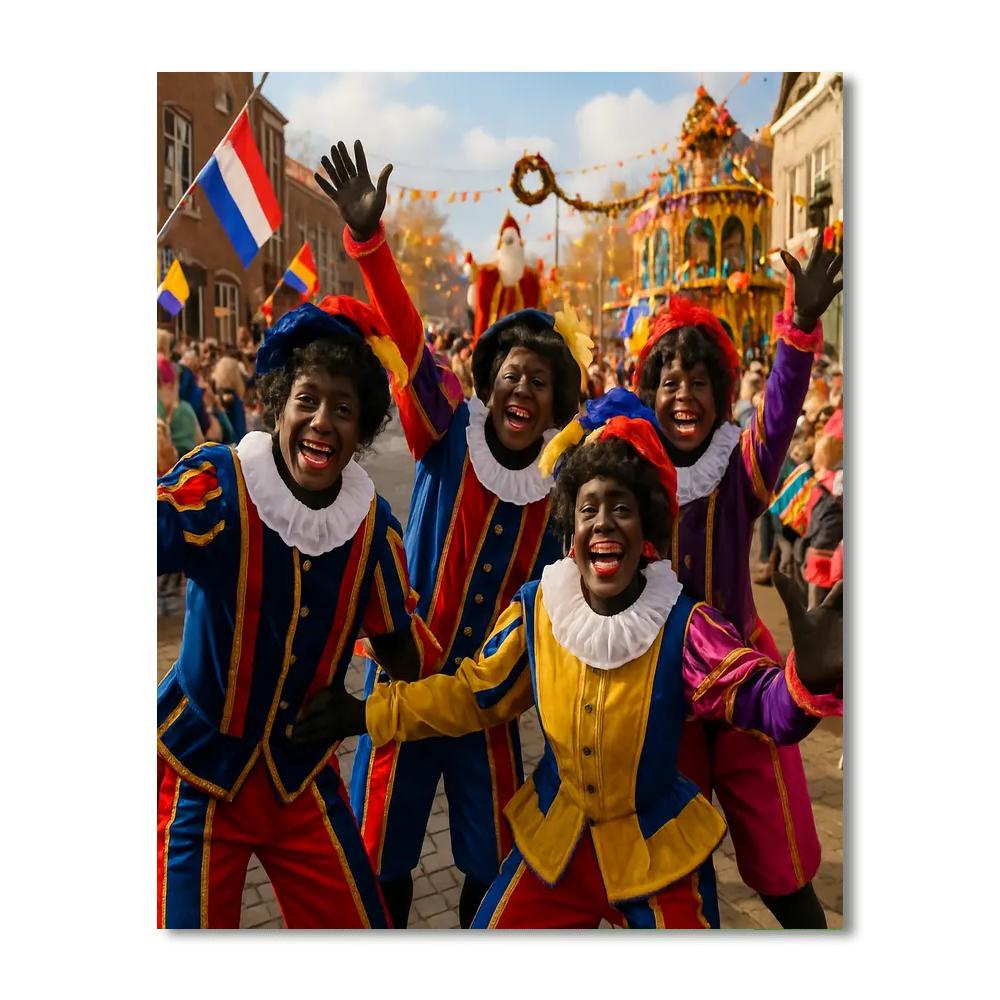Zwarte Piet Festival - Netherlands DIY Paint By Numbers