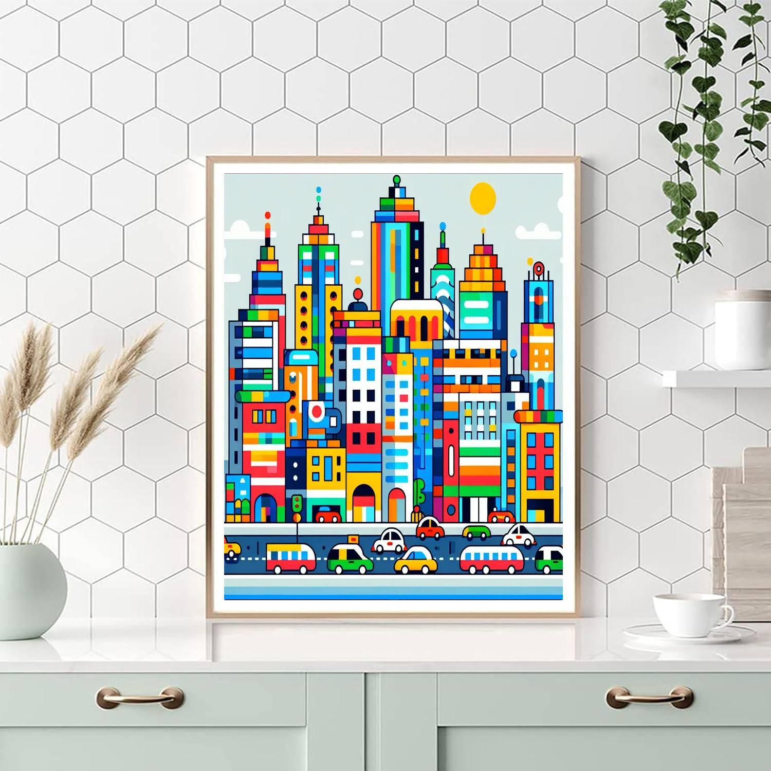 Cityscape Adventures Paint By Color