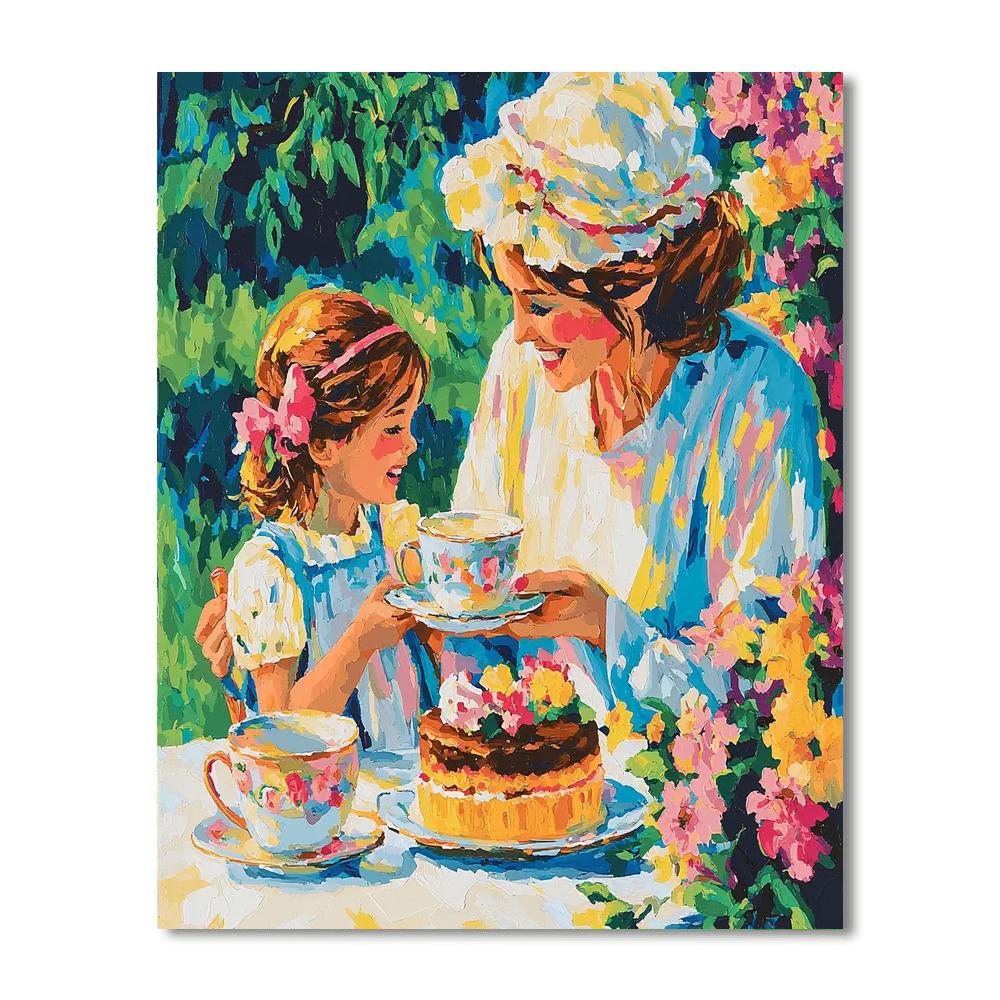 Mommy And Me Tea Time Number Painting
