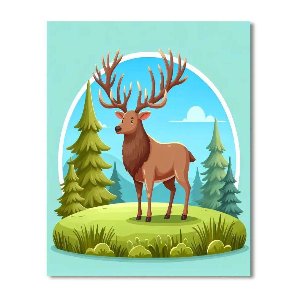 Enchanting Elk Paint By Color