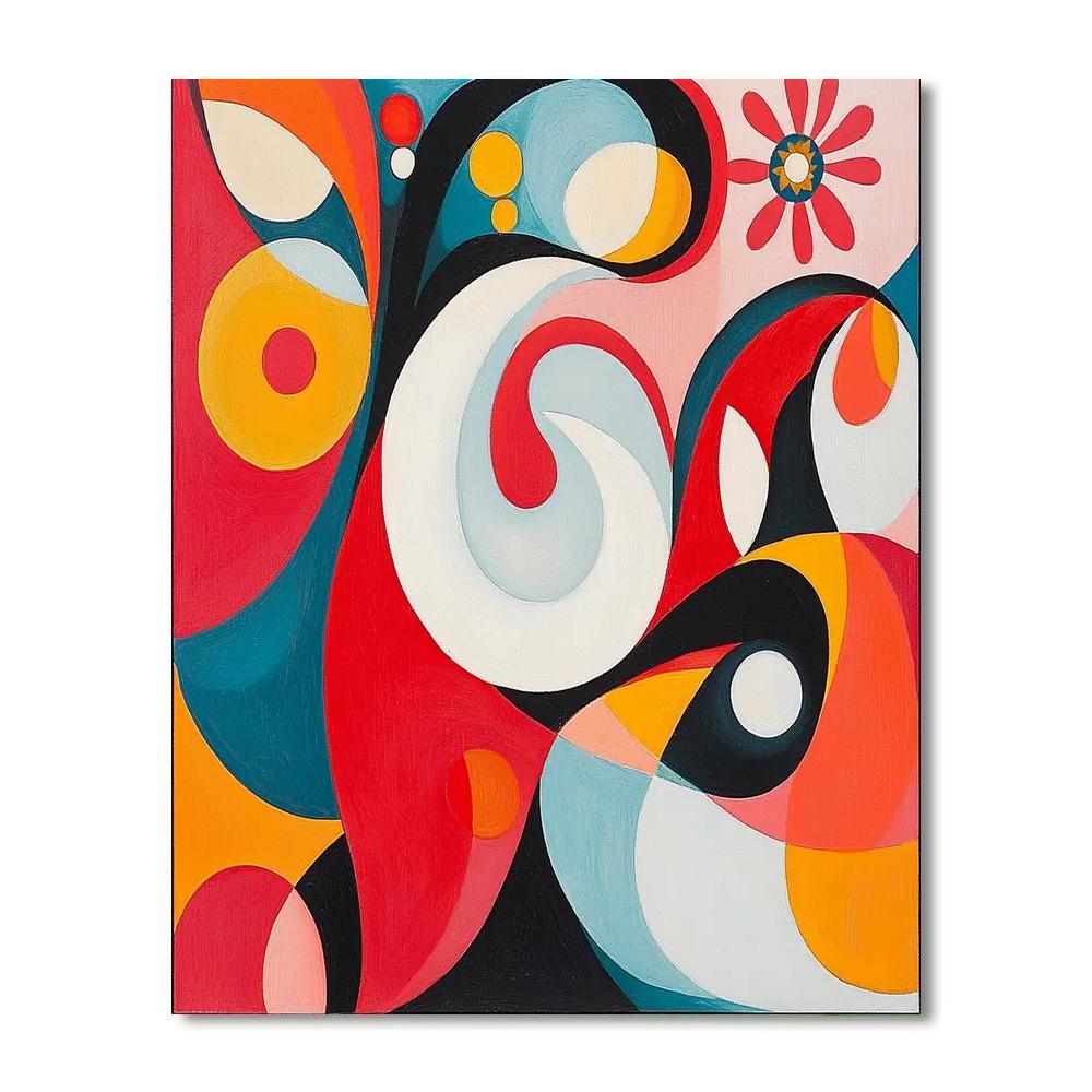 Joan Miró Inspired Playful Abstraction  Numbered Painting Kits
