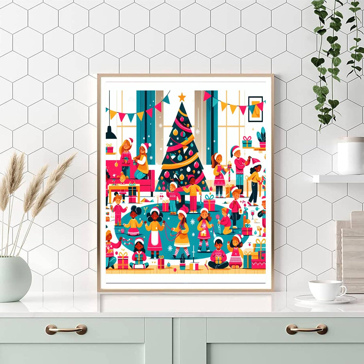 Happy Holiday Moments Paint By Numbers Kits