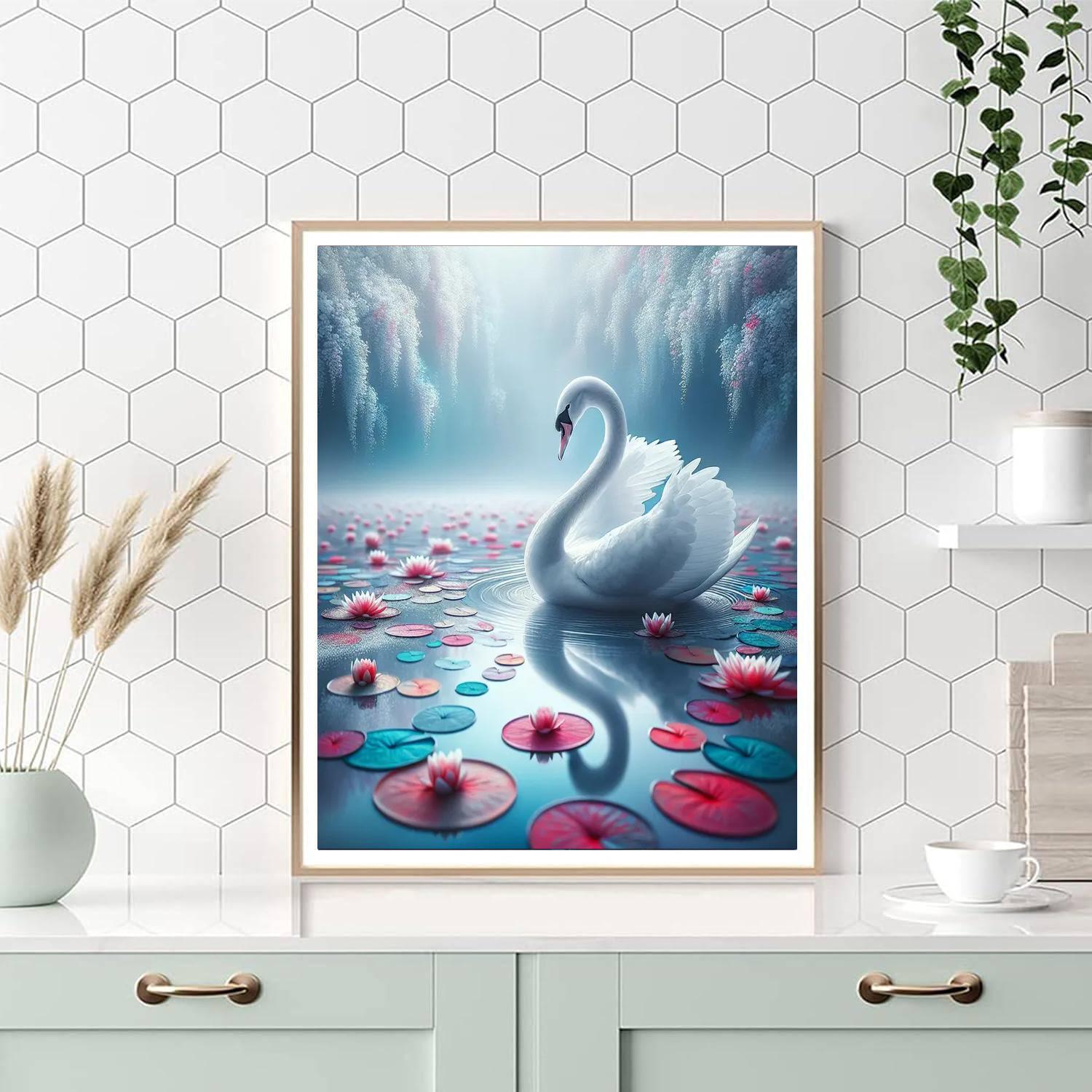 The Graceful Ballet Swan DIY Paint By Numbers