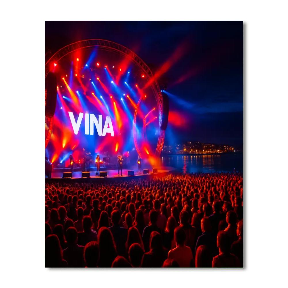 Viña Del Mar International Song Festival - Chile Numbered Painting Kits