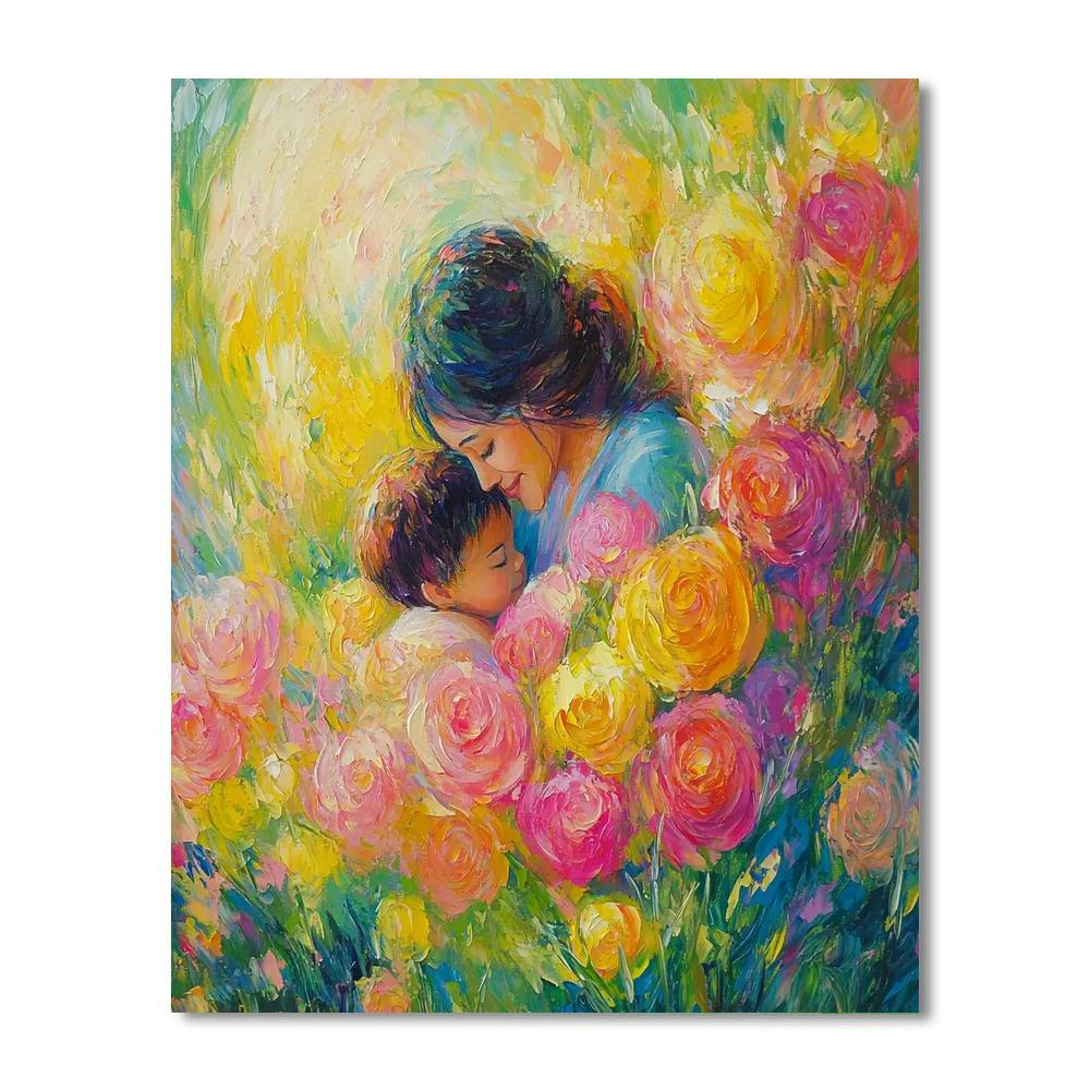 A Mother’s Love Blossoms Number Painting