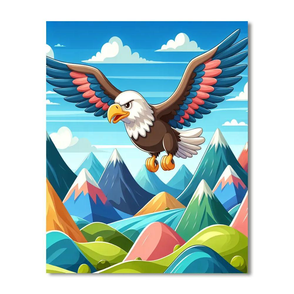 Elegant Eagle Numbered Painting Kits