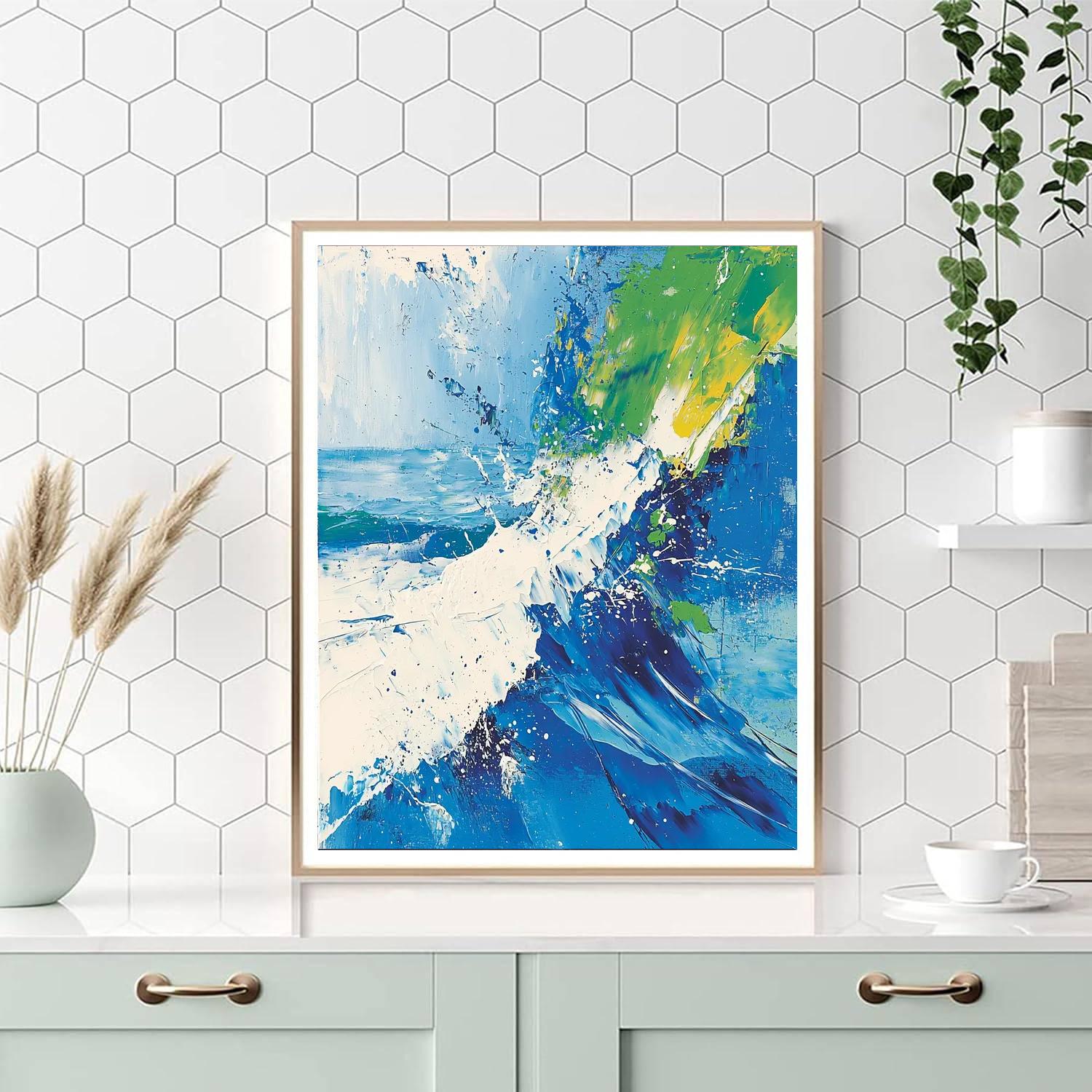 Jackson Pollock Inspired Dynamic Waves Of Energy  Paint By Numbers Kits