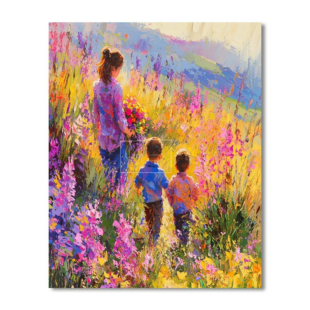 Spring’s Embrace Number Painting
