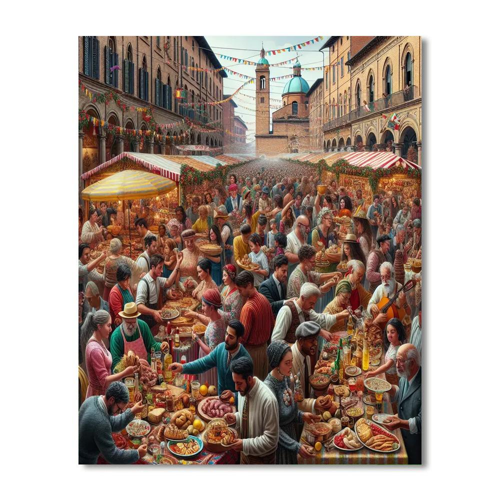 Bologna Fiera Di San Giovanni Painting Number Kit