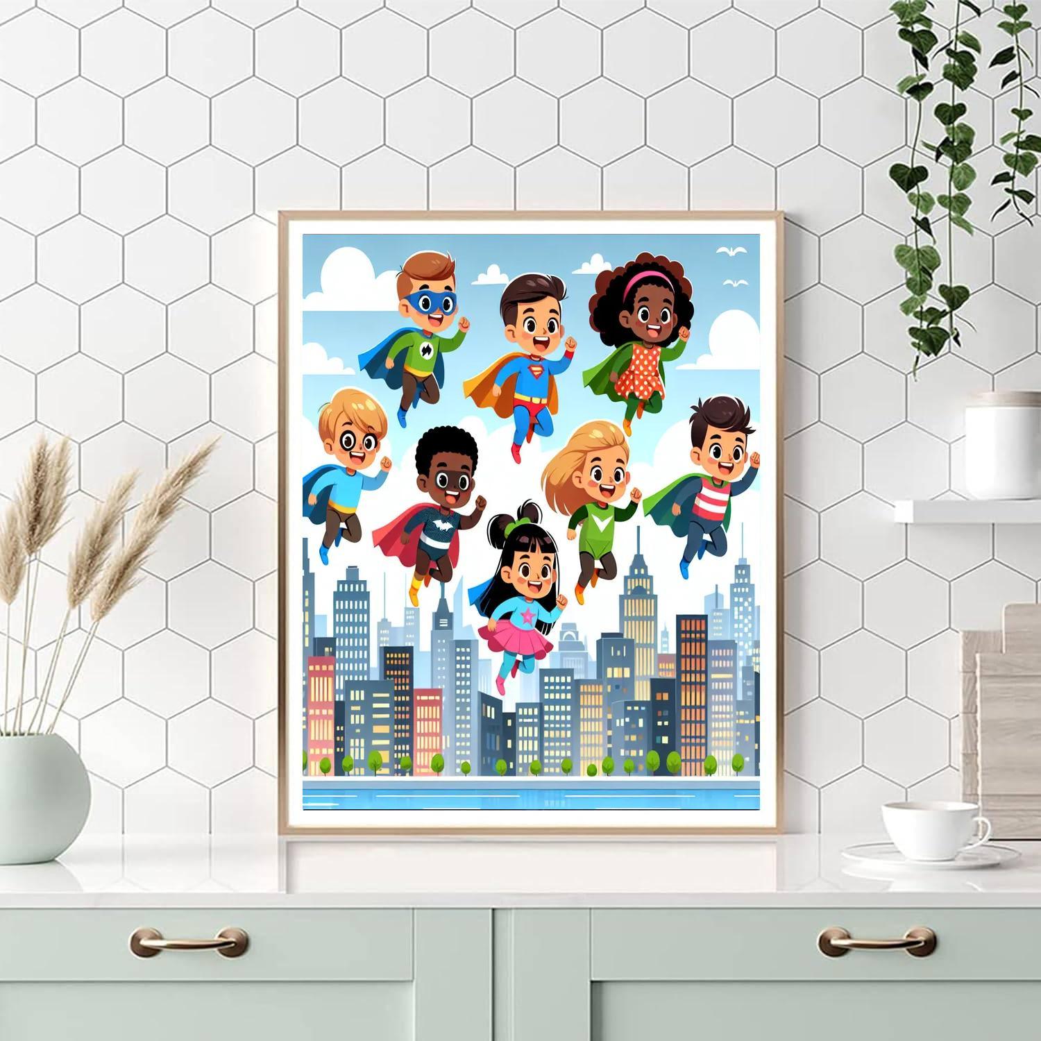 Superhero Daydreams Paint By Numbers Kits