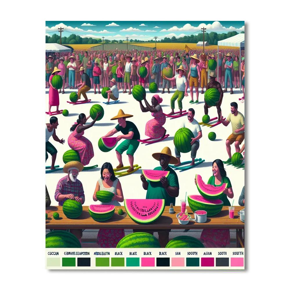 Chinchilla Melon Festival - Queensland, Australia Numbered Painting Kits