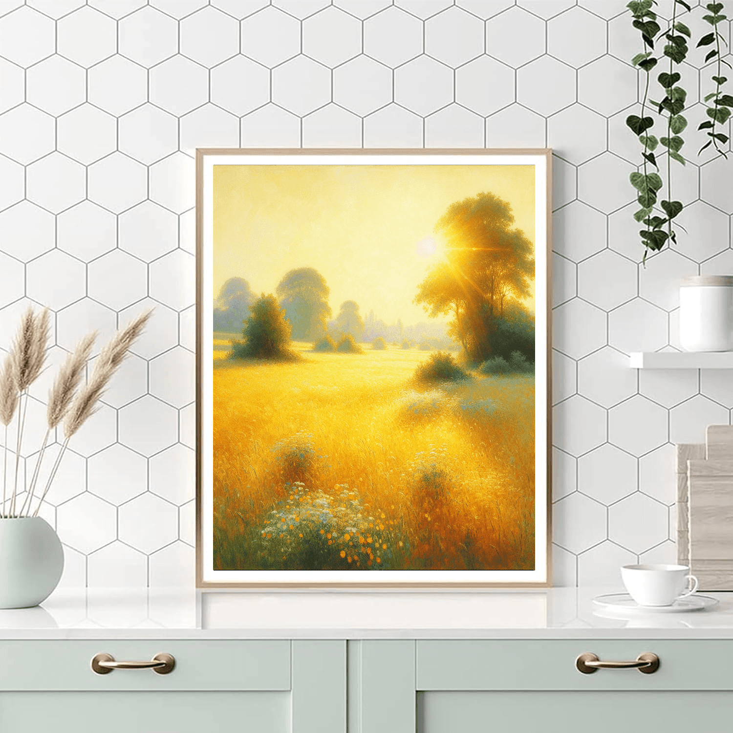 Sunlit Field Of Dreams Painting By Numbers Kit