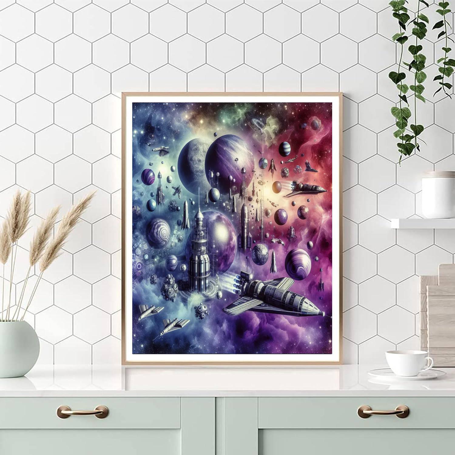 Imaginative Space Voyage Numbered Painting Kits