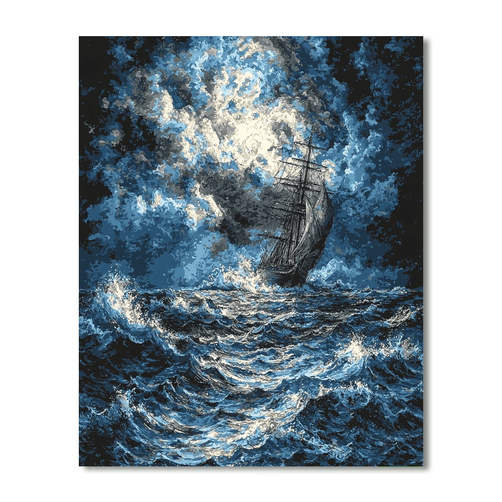 J.M.W. Turner Inspired Turner's Stormy Seascape  Paint By Numbers Kits