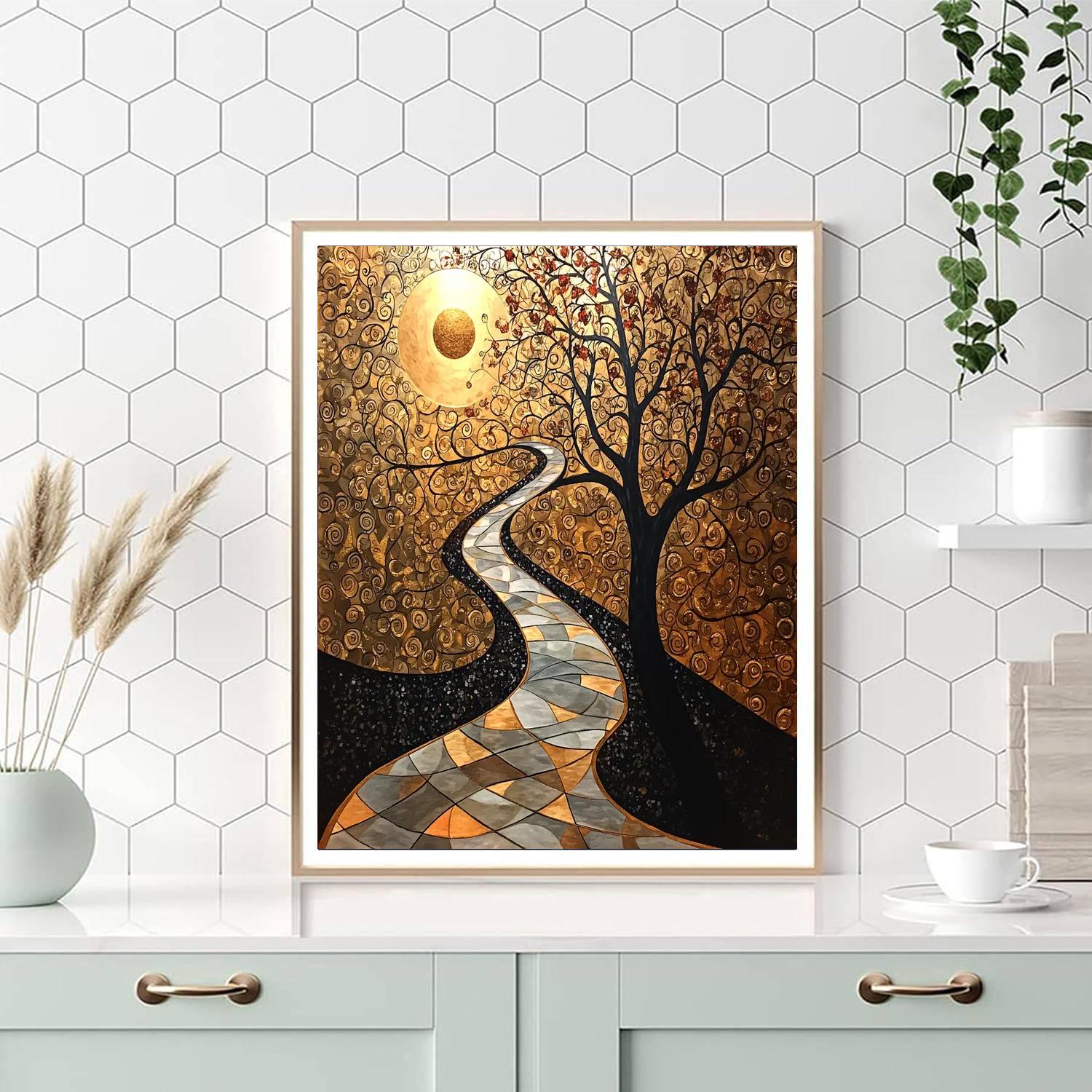 Gustav Klimt Inspired Nature's Echo  Paint By Numbers Kits