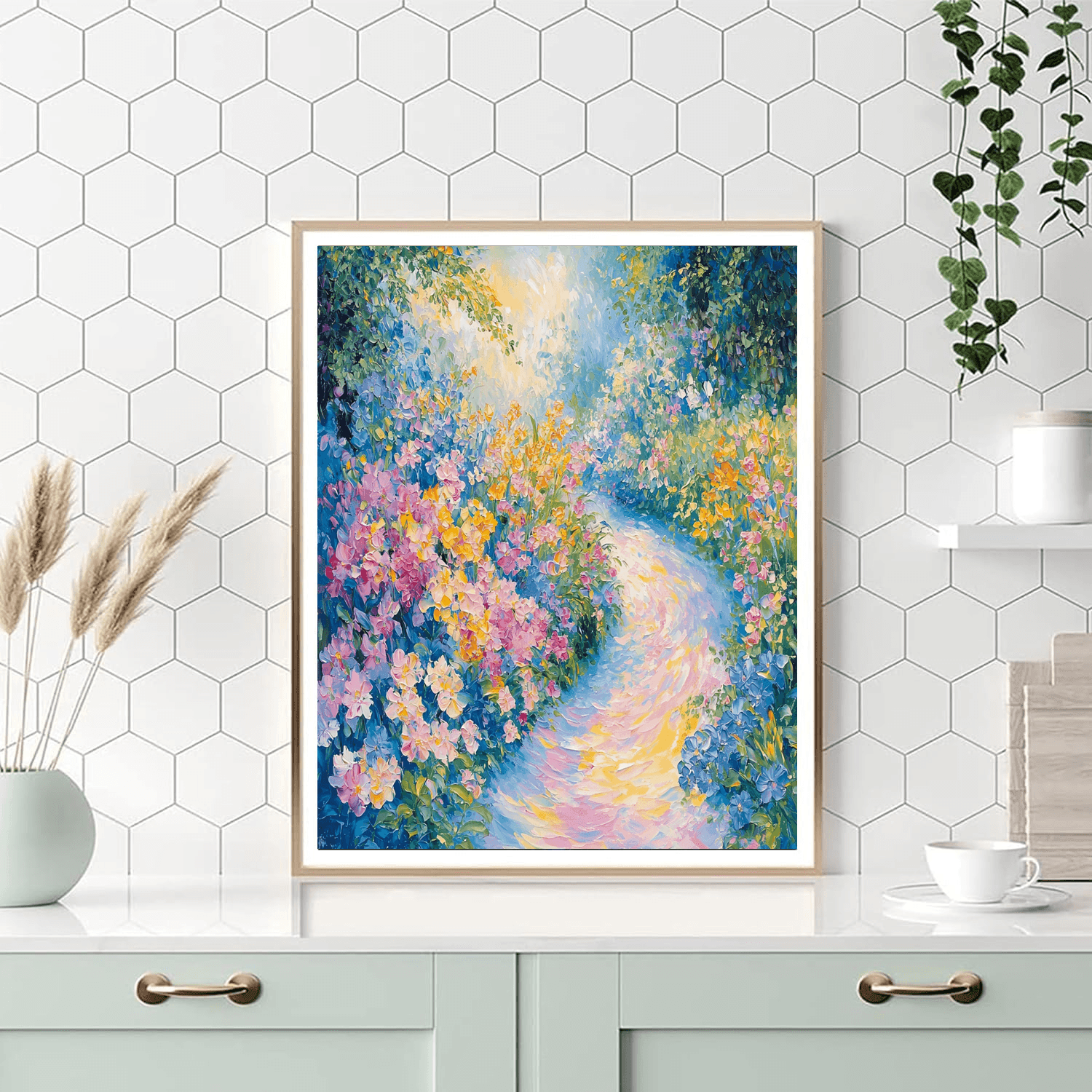 Claude Monet Inspired Whirling Blossoms  Painting By Numbers Kit