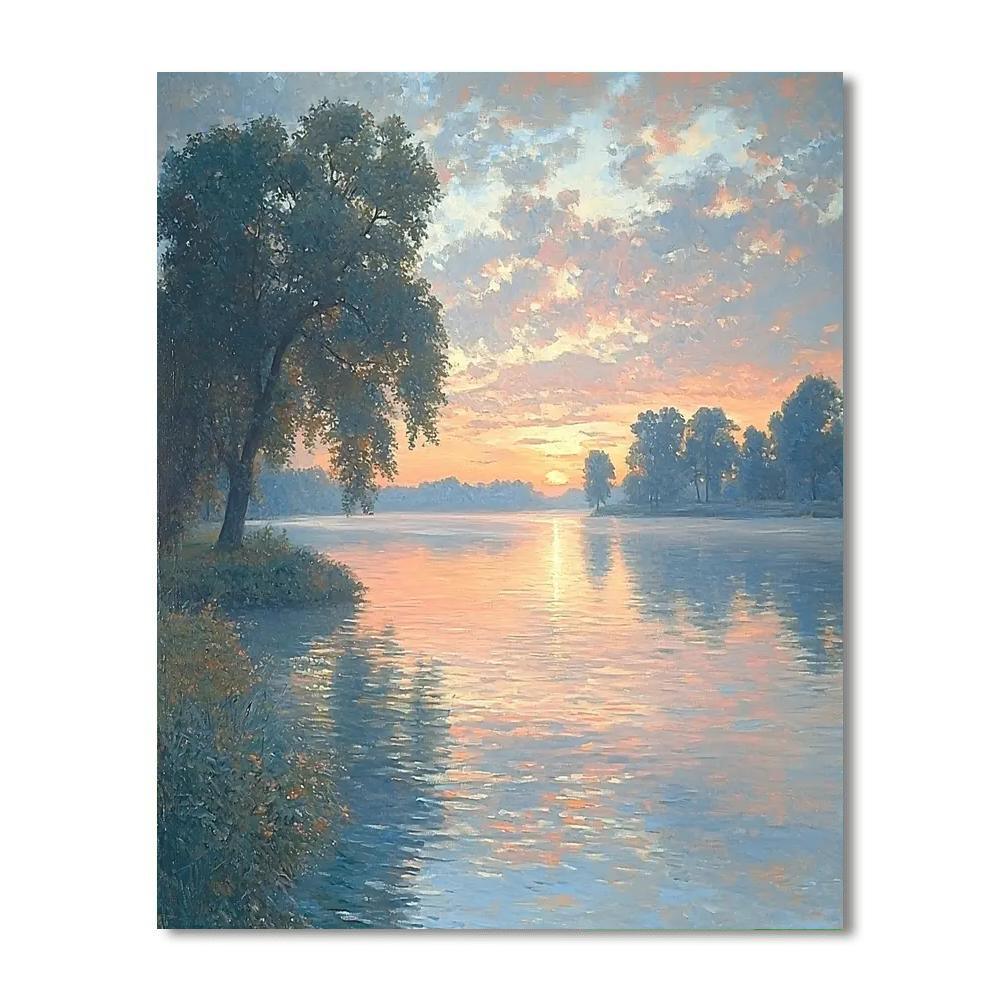J.M.W. Turner Inspired Harmonious Horizons  Painting By Numbers Kit
