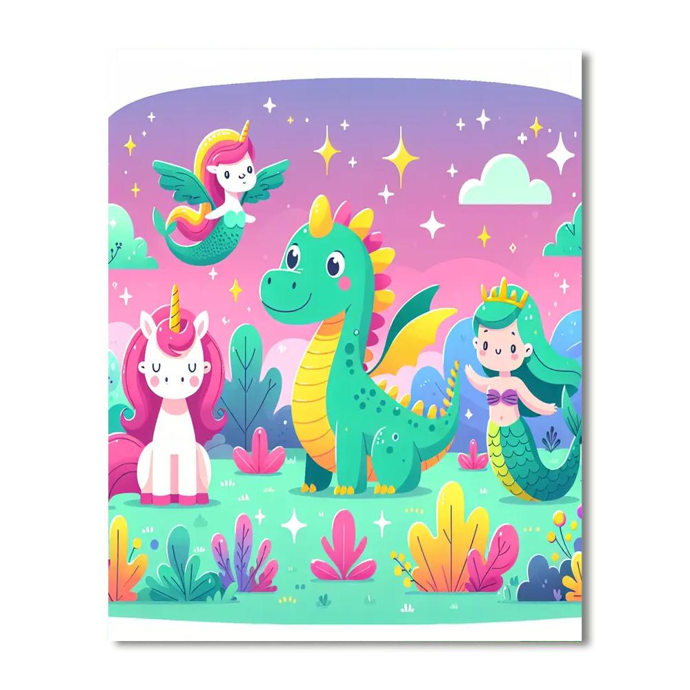 Mythical Creatures Enchantment Paint By Number