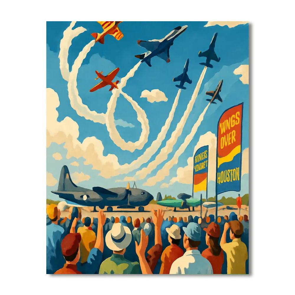 Wings Over Houston - United States Numbered Painting Kits