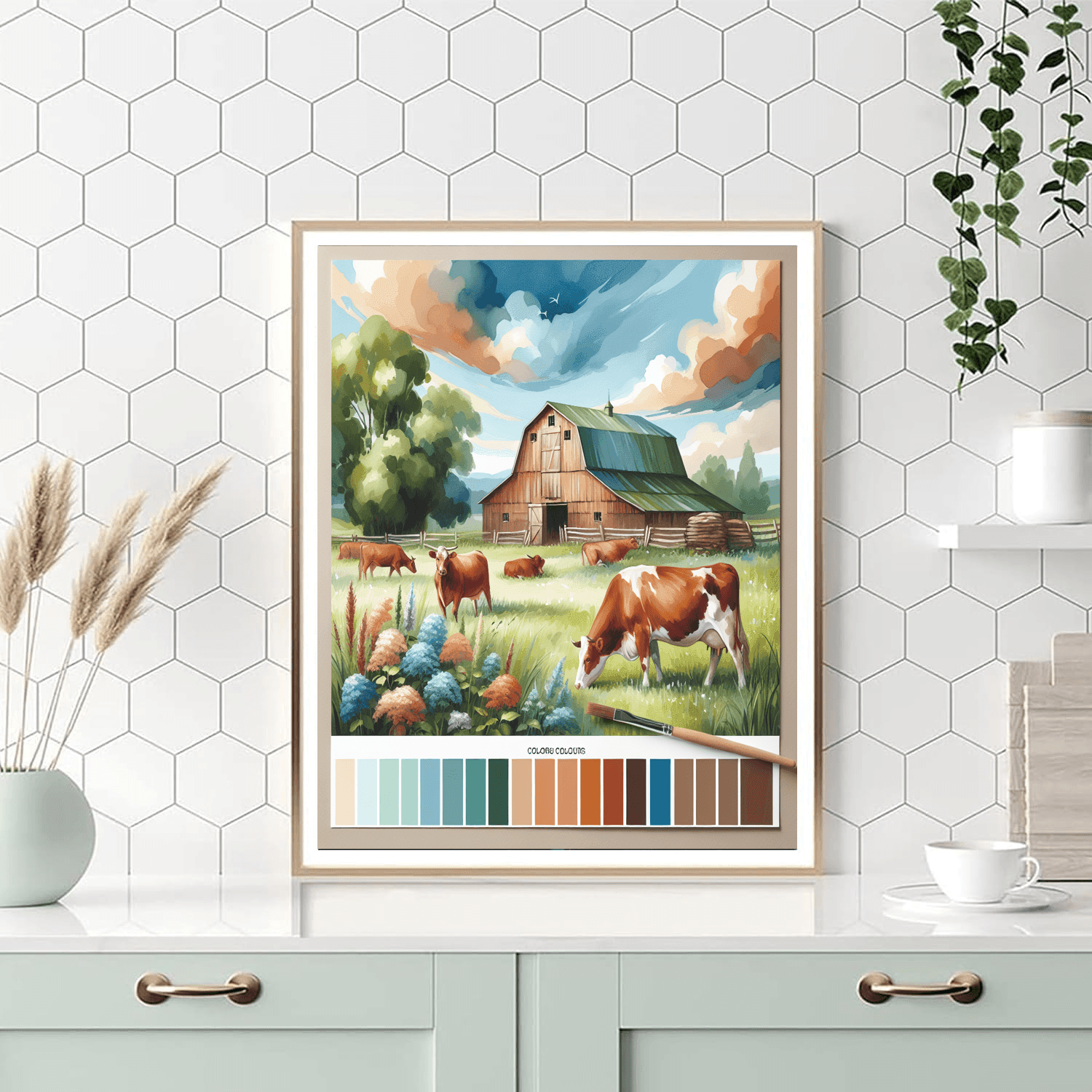 Cattle Harmony Paint By Numbers Art