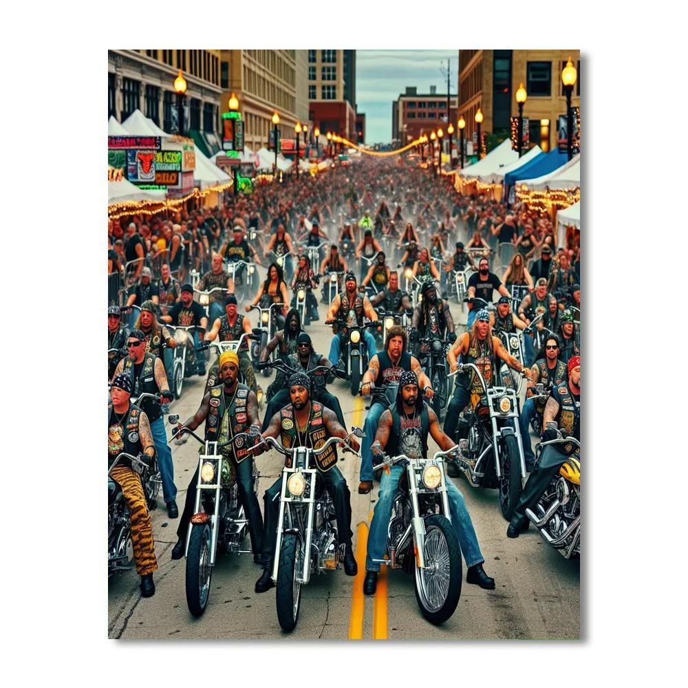 Harley-davidson 115th Anniversary DIY Paint By Numbers