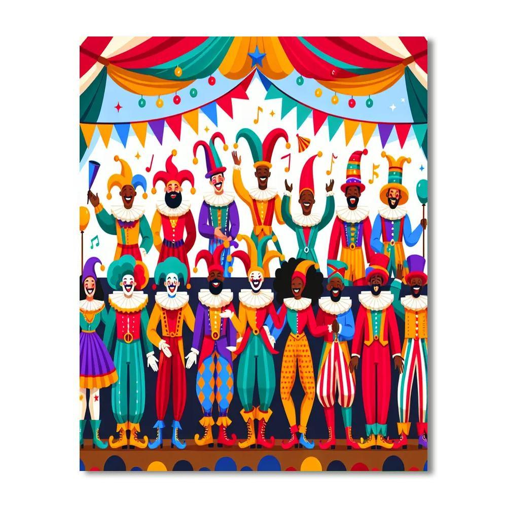 Joyful Jesters DIY Paint By Numbers