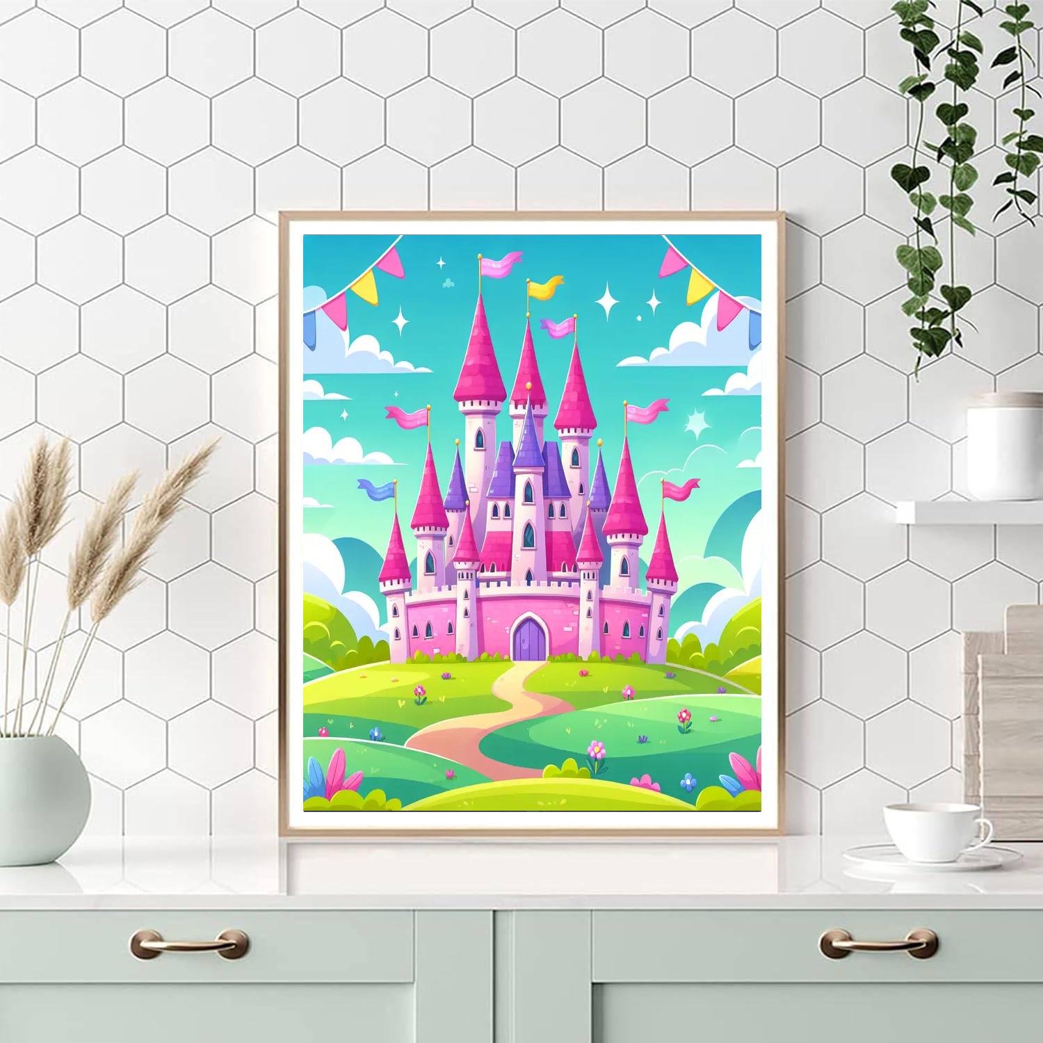 Happy Castle Painting Number Kit