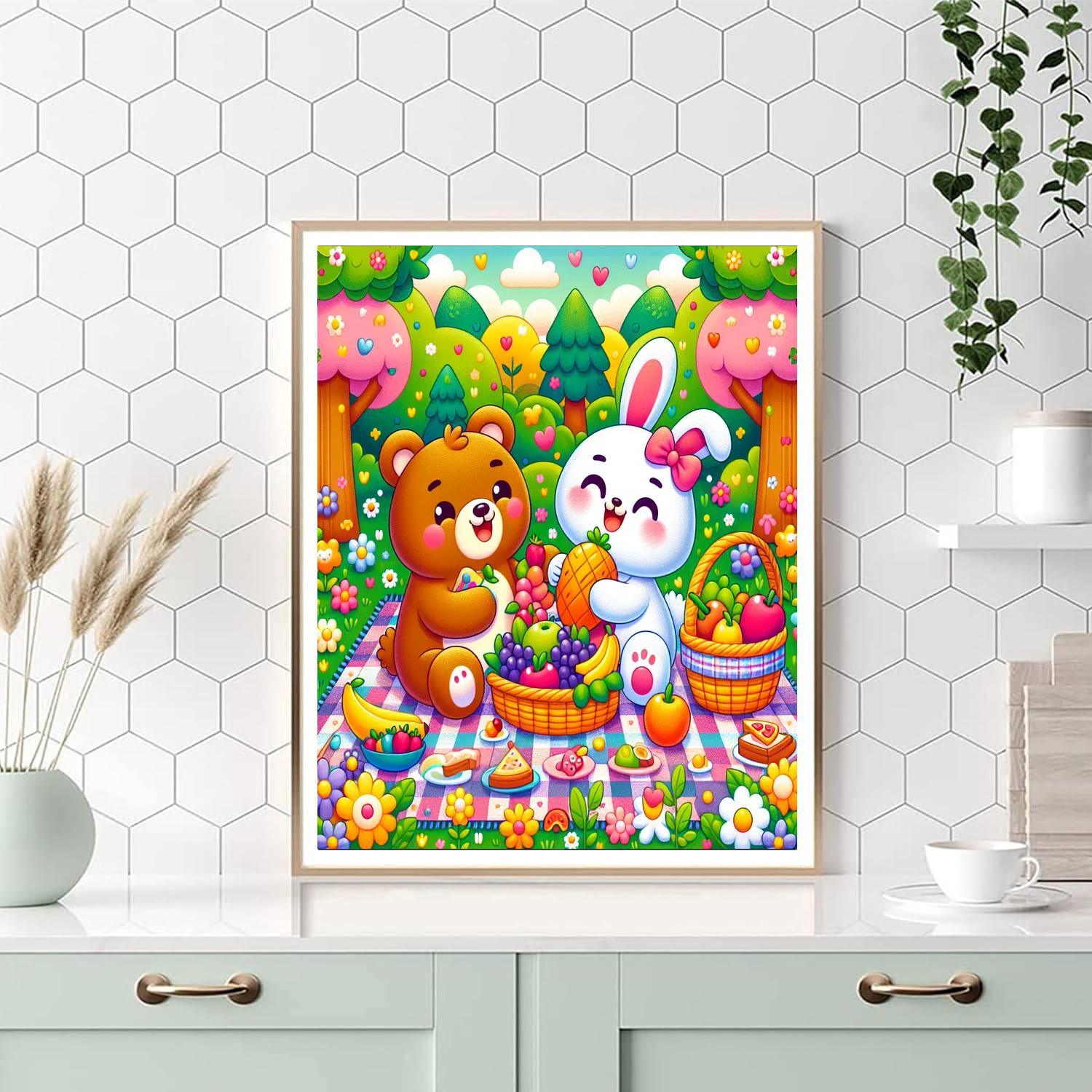 Sweet Garden Picnic Paint By Numbers